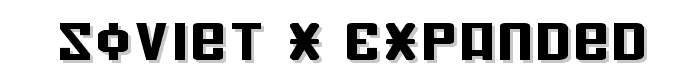 Soviet X-Expanded font